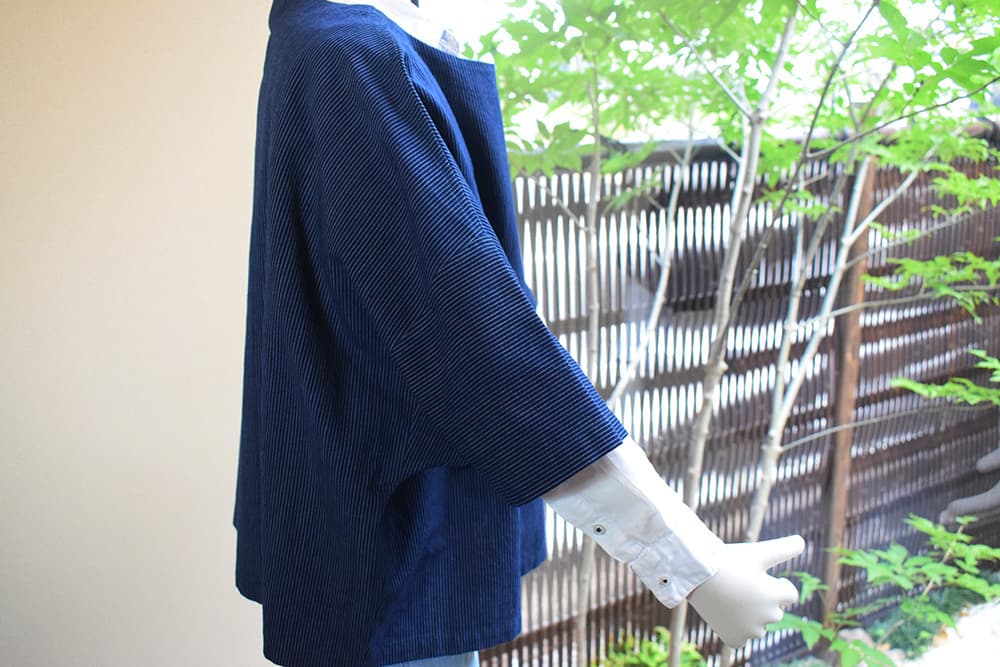 ぱふっとラージシャツ（縞）